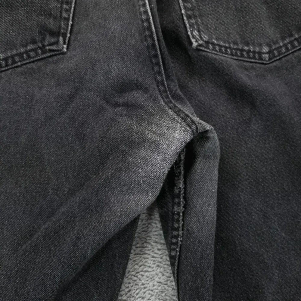 VTG Levis 550 Jeans Mens 38x30 Black Relaxed‎ Tapered Light Wash Y2K Denim
